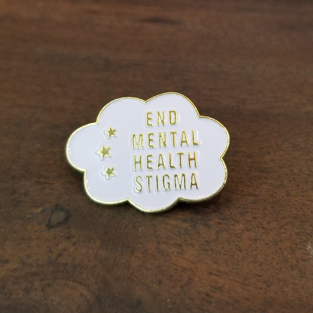 End Mental Health Stigma enamel lapel pin